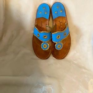 Jack Rogers blue sandals